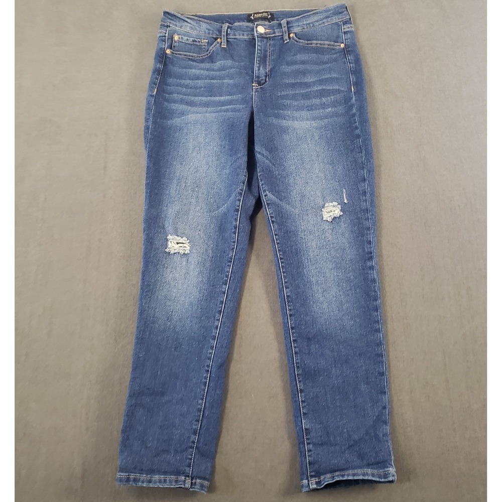 Nanette Lepore Jeans Womens Size 8 Arnour‎ Slim Boyfriend Mid Rise Straight